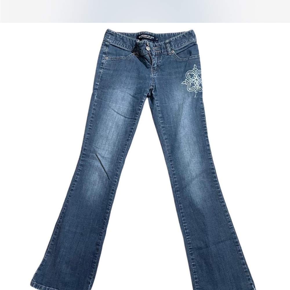 Women's Blue Embroidered Jeans